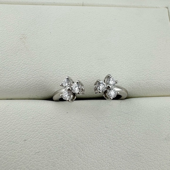 Retired Tiffany & Co. Aria Diamond Open Ring in Platinum - Picture 4 of 8